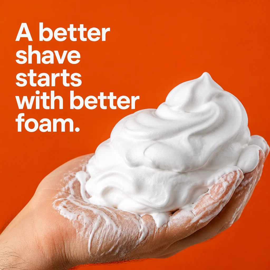 Harry's ad concept example: The Lather Texture