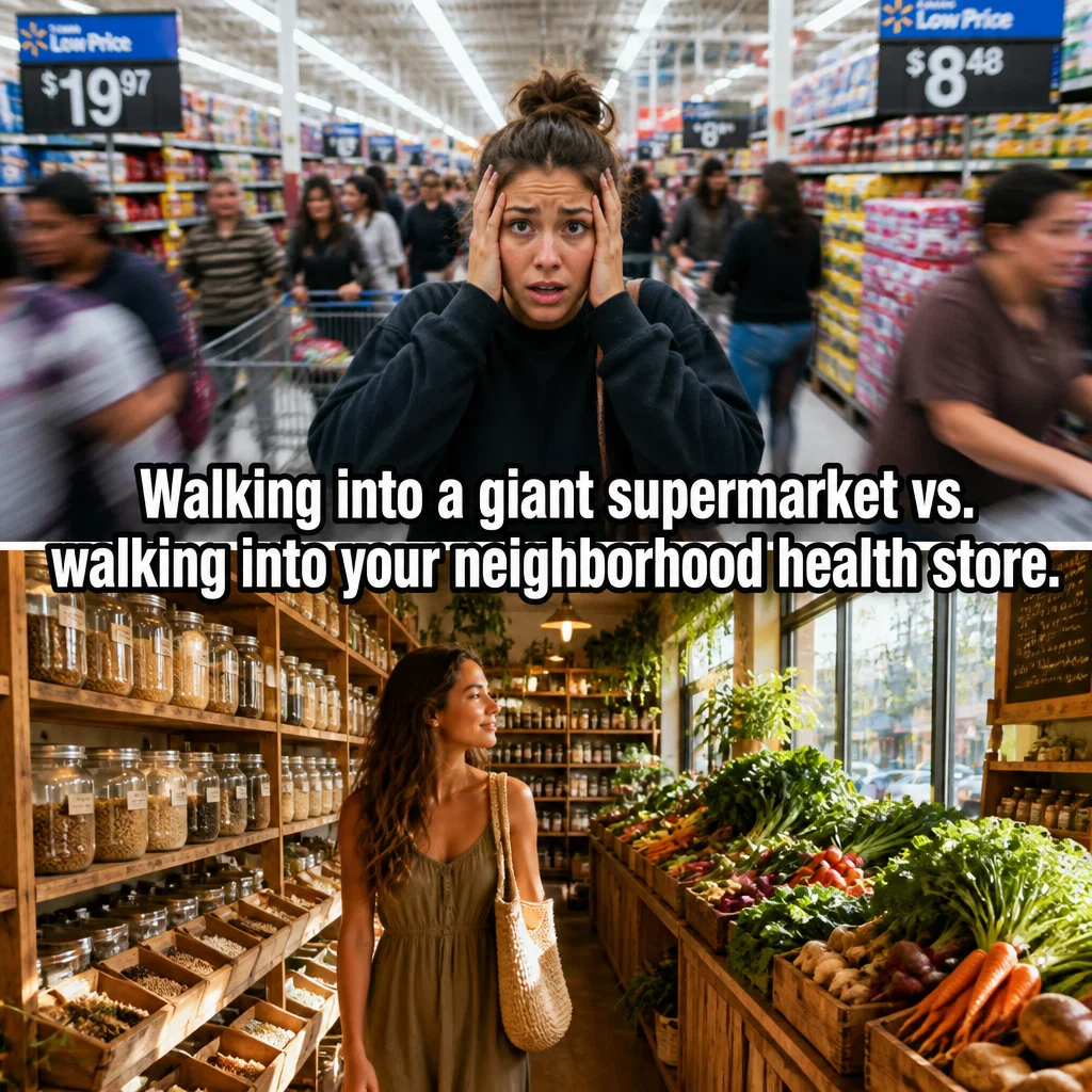Health Food Store meme ad example: The Sanctuary Effect