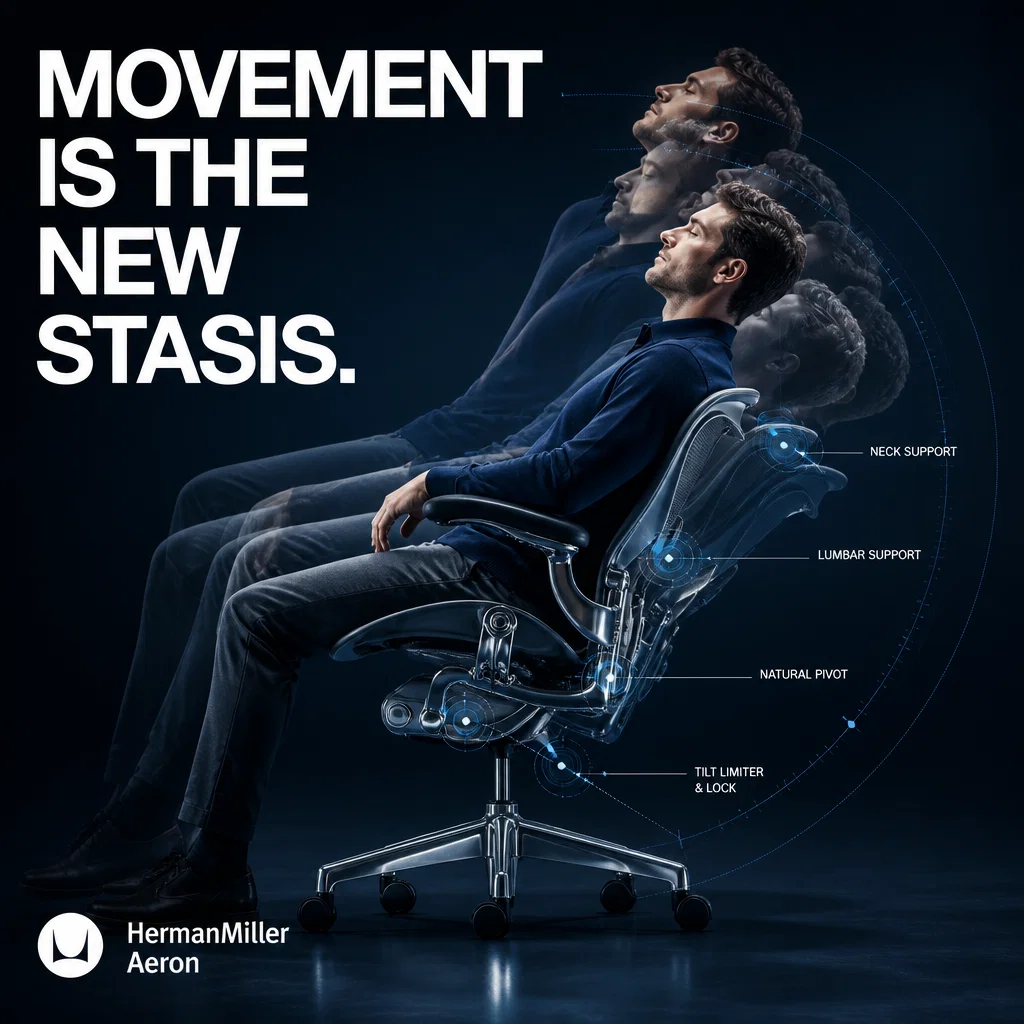 Herman Miller ad concept example: The Kinetic Sequence