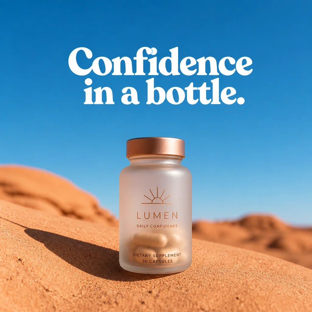 Hims ad concept example: Desert Calm