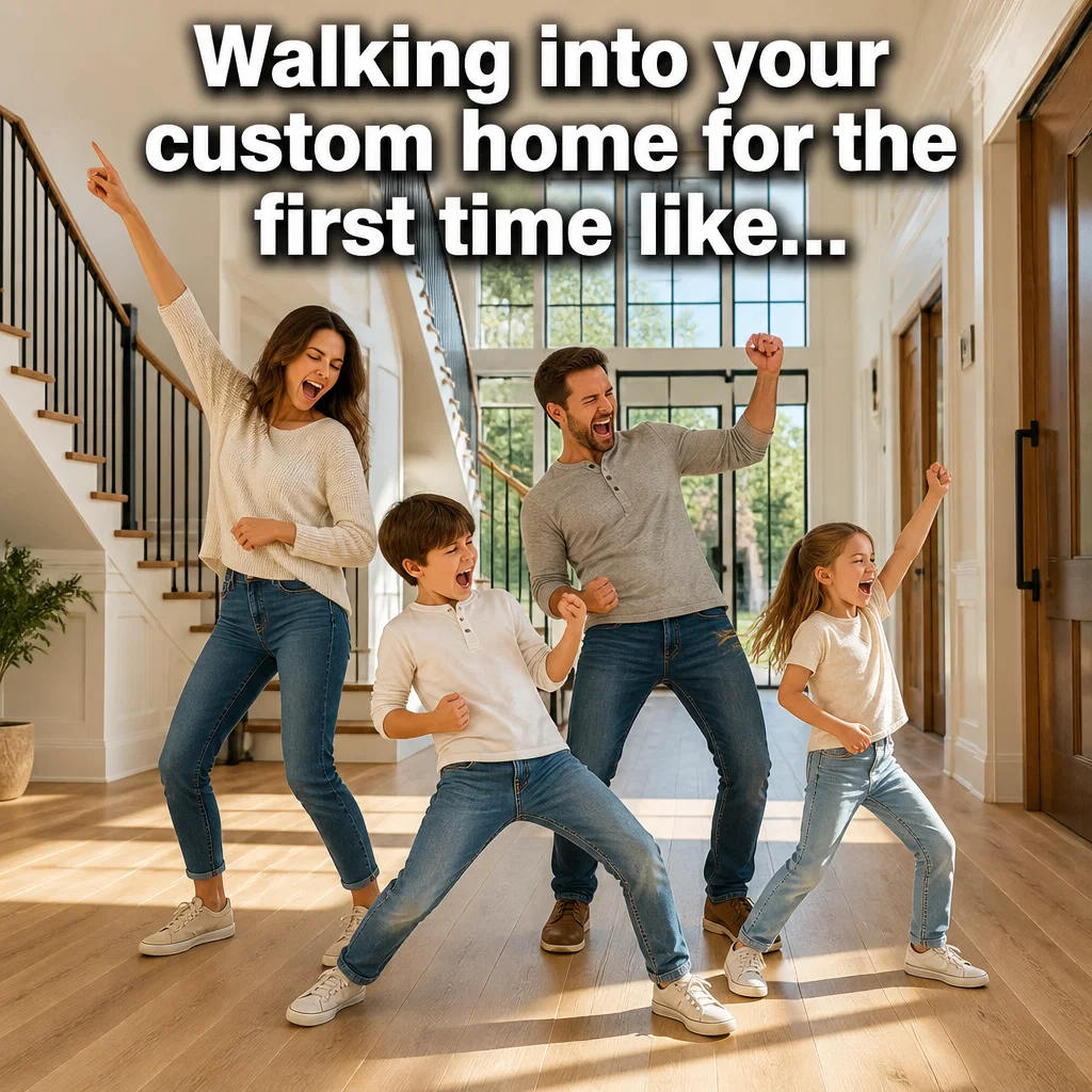 Home Builder meme ad example: The Finished Product Feeling