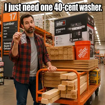 Home Depot meme ad example: The Quick Trip Lie