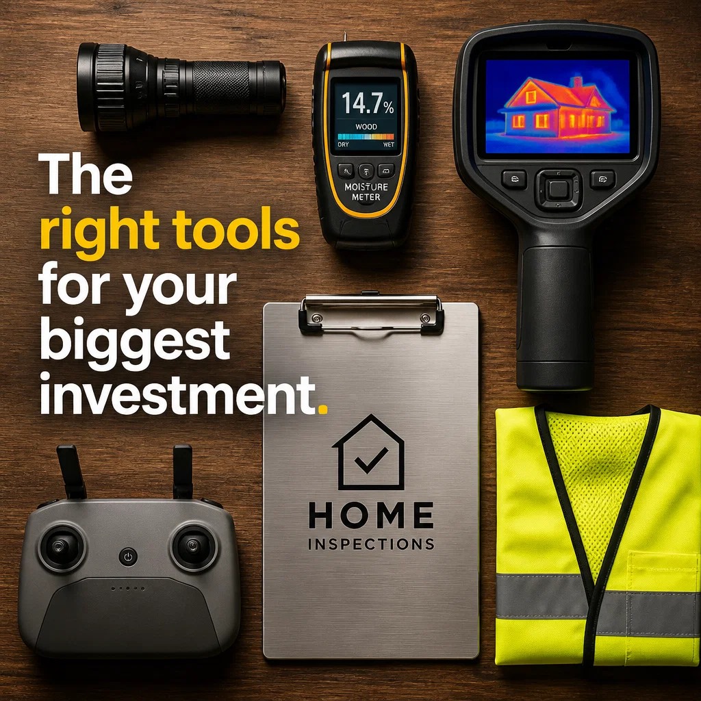 Home Inspection ad concept example: Precision Tools