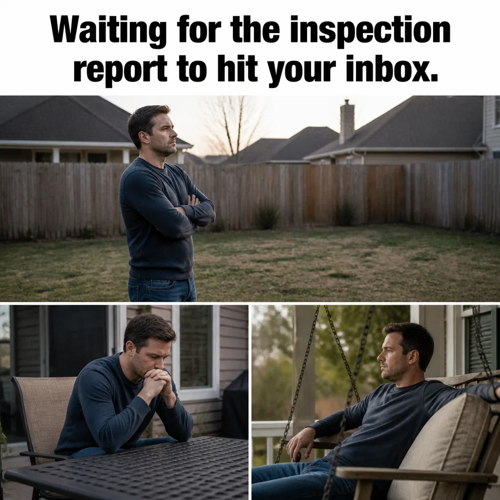 Home Inspection meme ad example: Inspection Anxiety