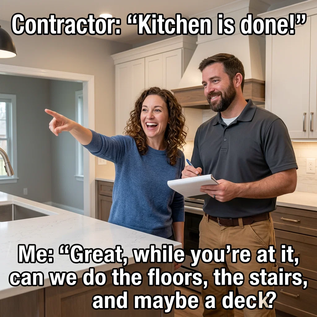 Home Remodeling meme ad example: The 'While You're At It' Syndrome