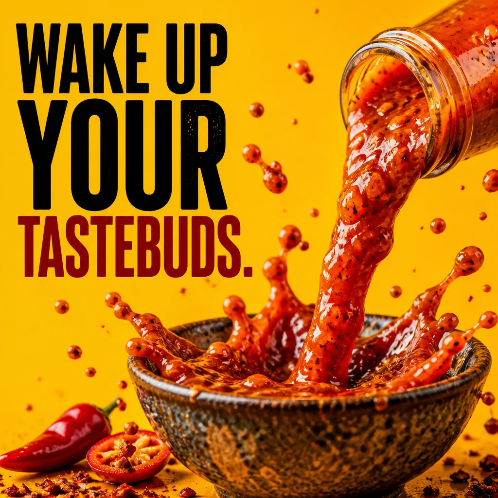 Hot Sauce Brand ad concept example: The Flavor Burst