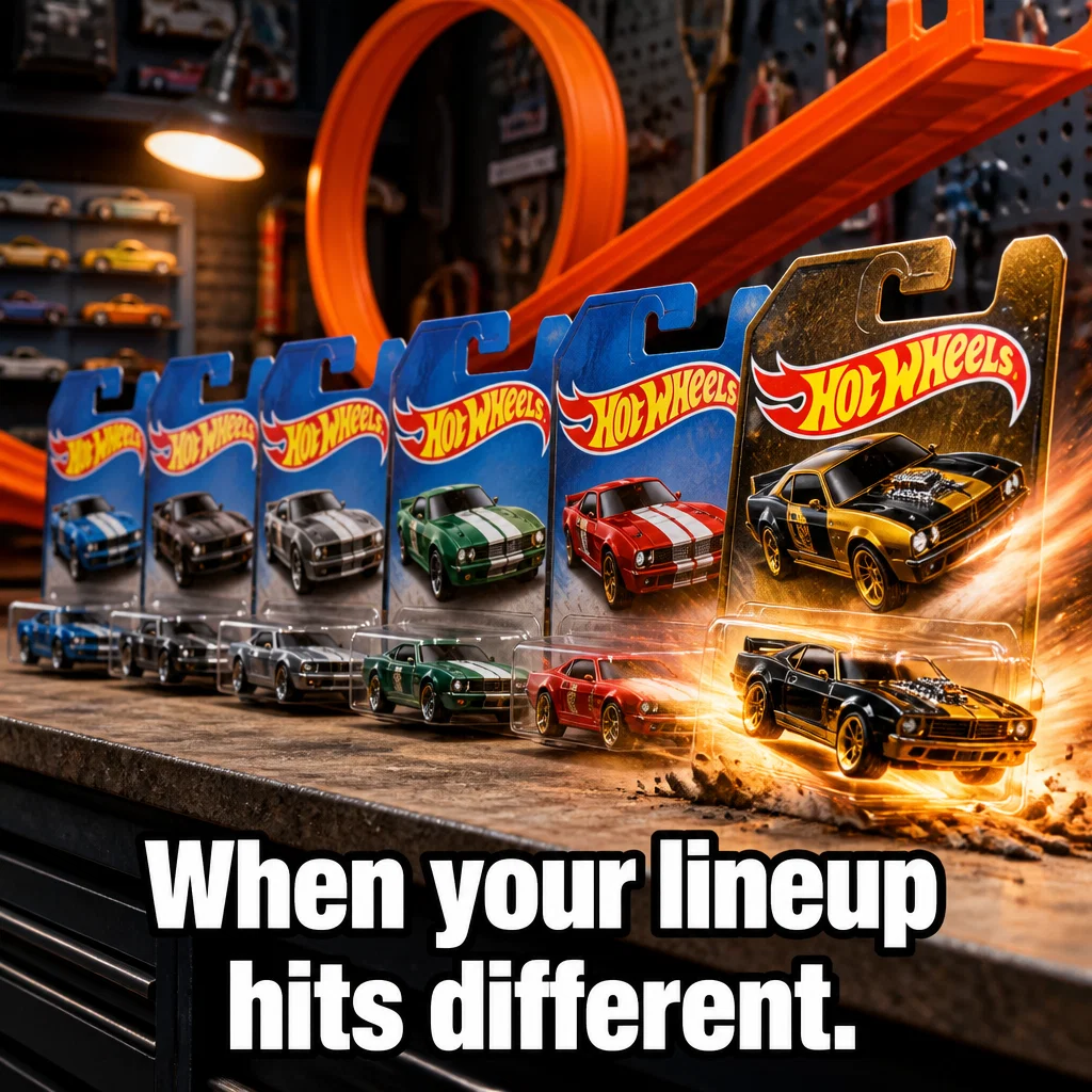 Hot Wheels meme ad example: Shelf Respect