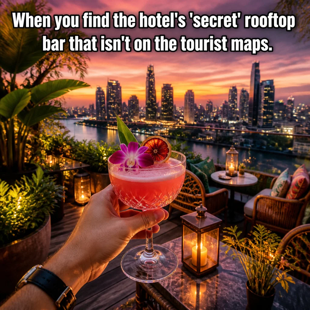 Hotel meme ad example: The Hidden Gem Discovery