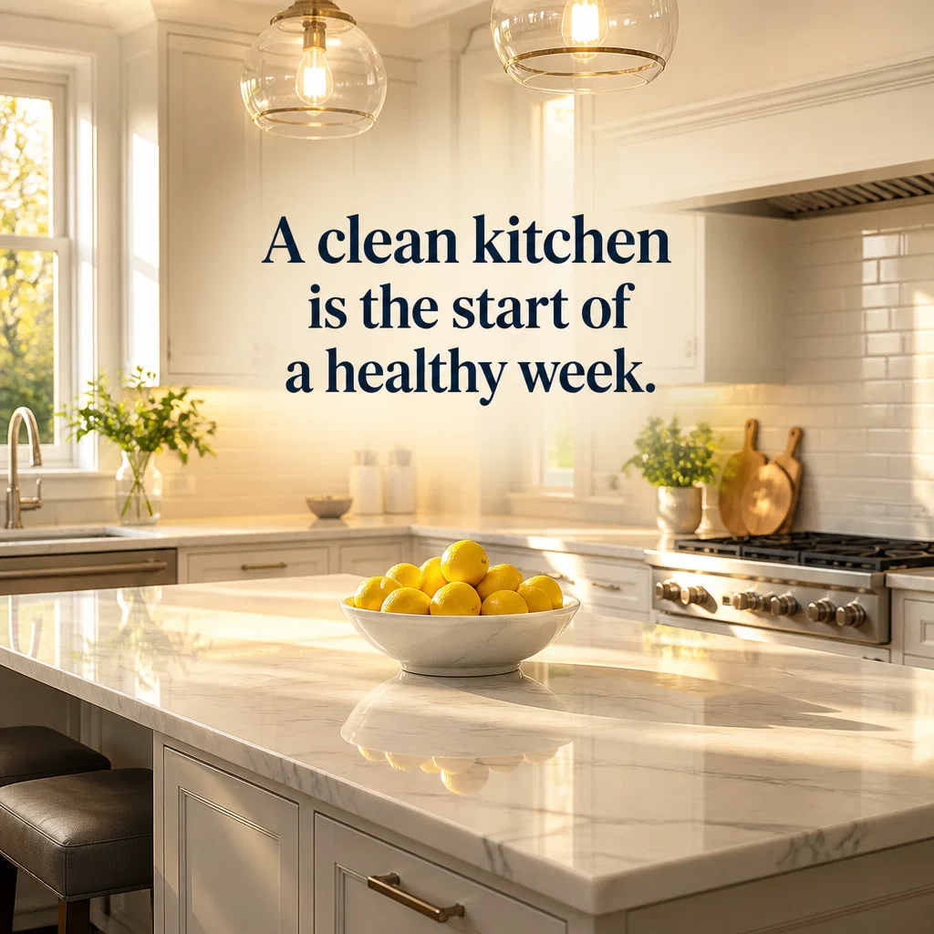 House Cleaning ad concept example: The Kitchen Command Center