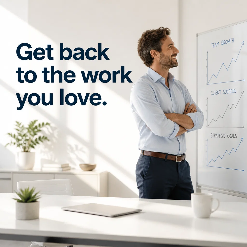 HR Consulting ad concept example: Founder Freedom