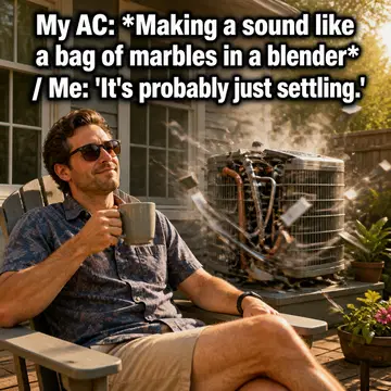 HVAC meme ad example: The Mystery Noise