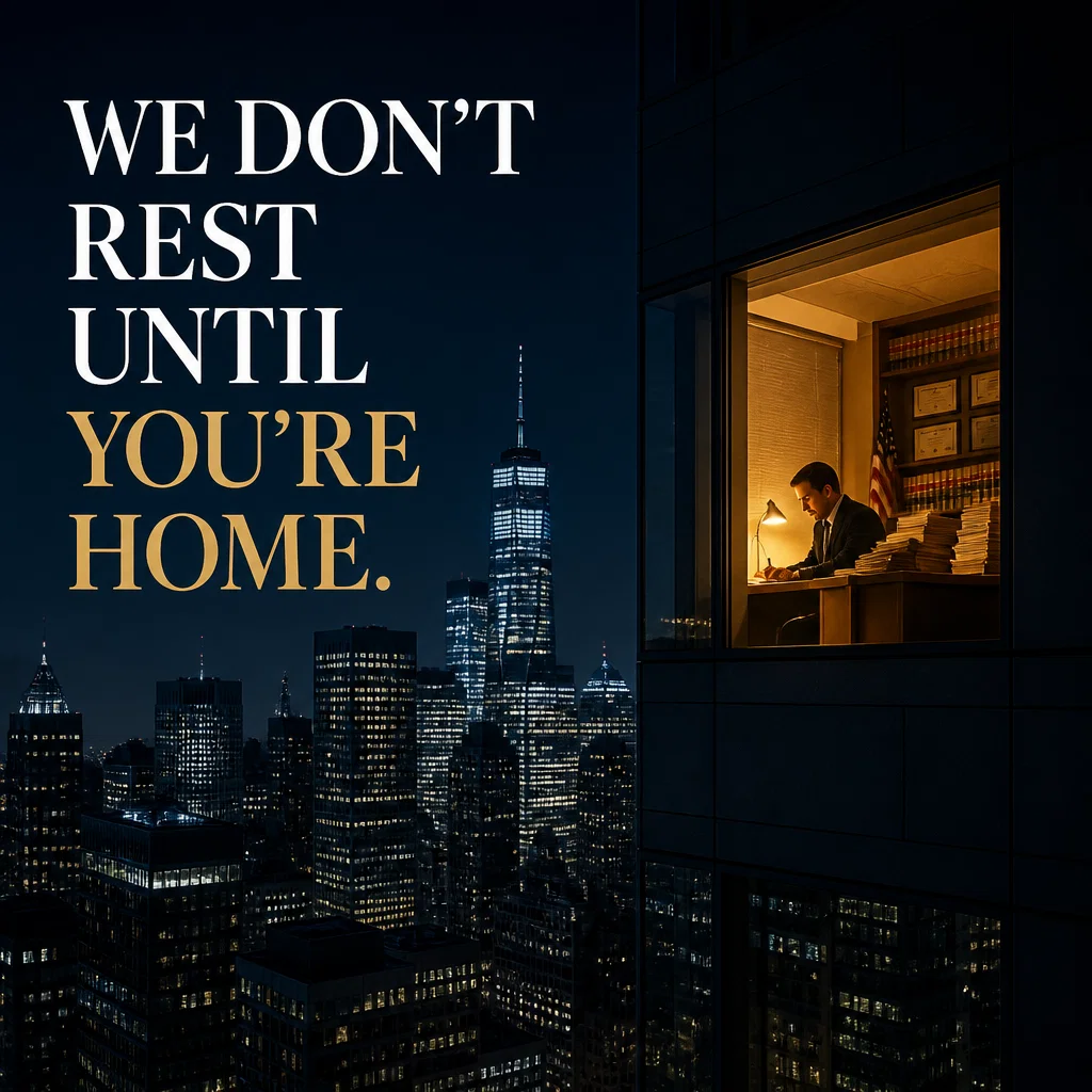 Immigration Lawyer ad concept example: The Midnight Oil