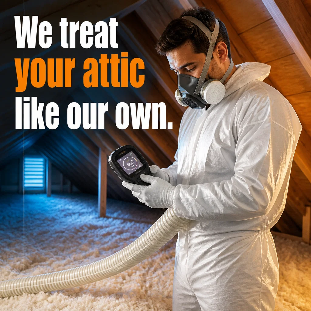 Insulation Company ad concept example: The Expert Install