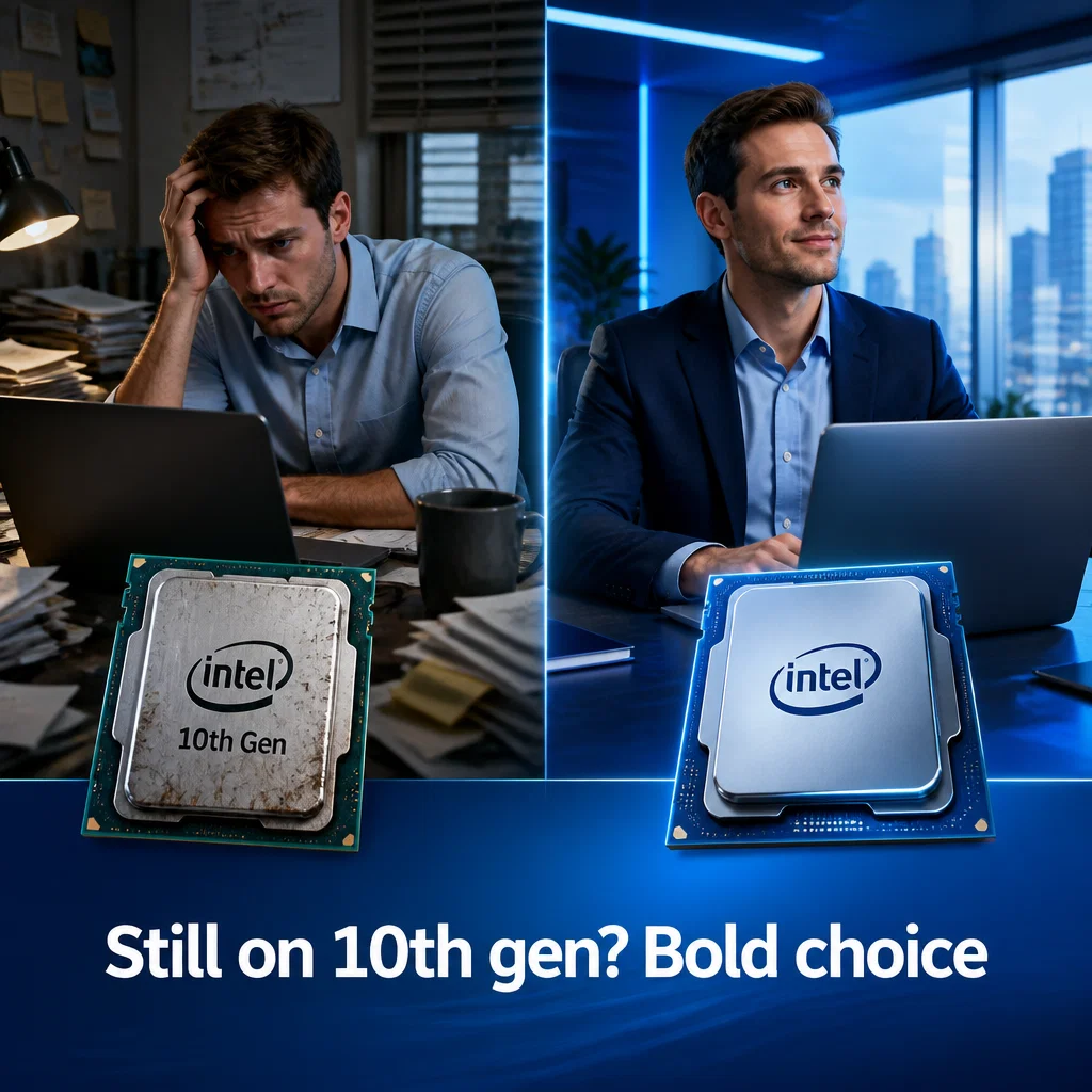 Intel meme ad example: Generation Gap