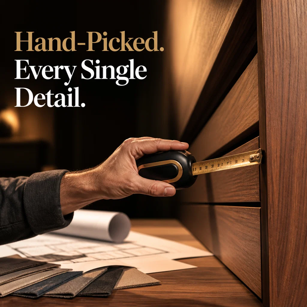 Interior Design ad concept example: The Designer's Hand