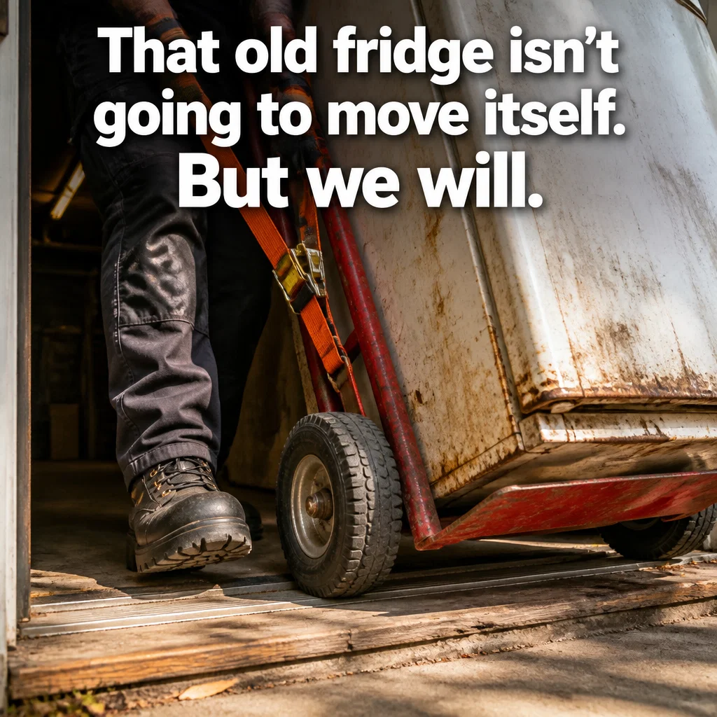 Junk Removal ad concept example: The Specific Item Callout