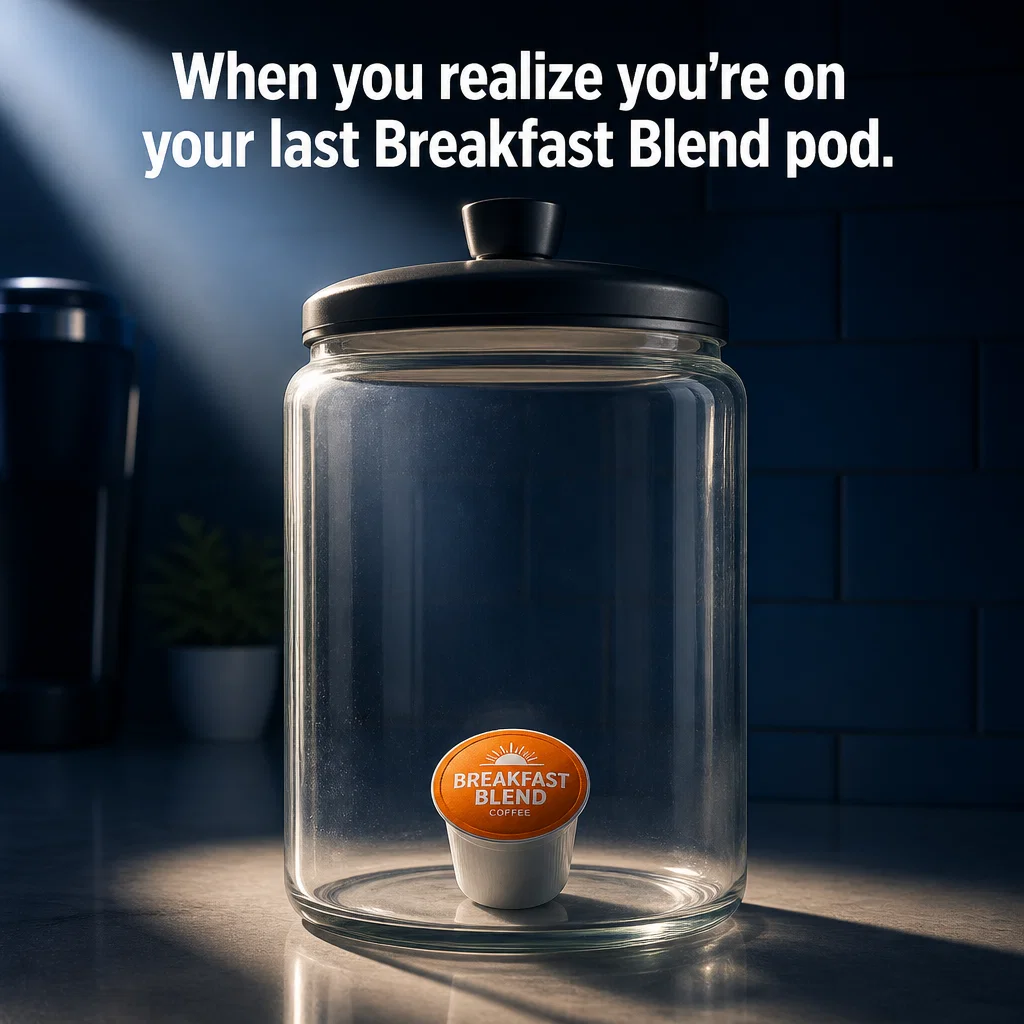 Keurig meme ad example: The Last Pod Drama