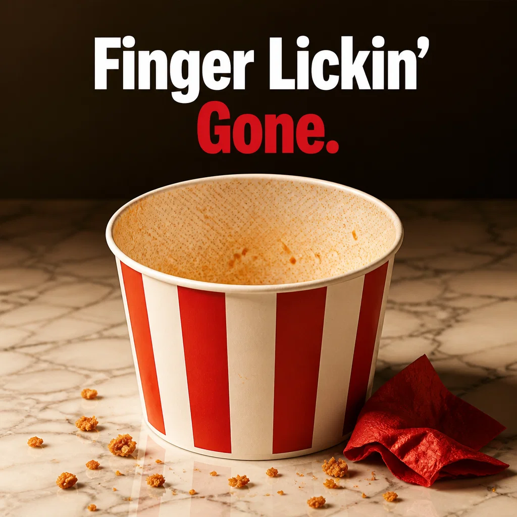 KFC ad concept example: The Aftermath