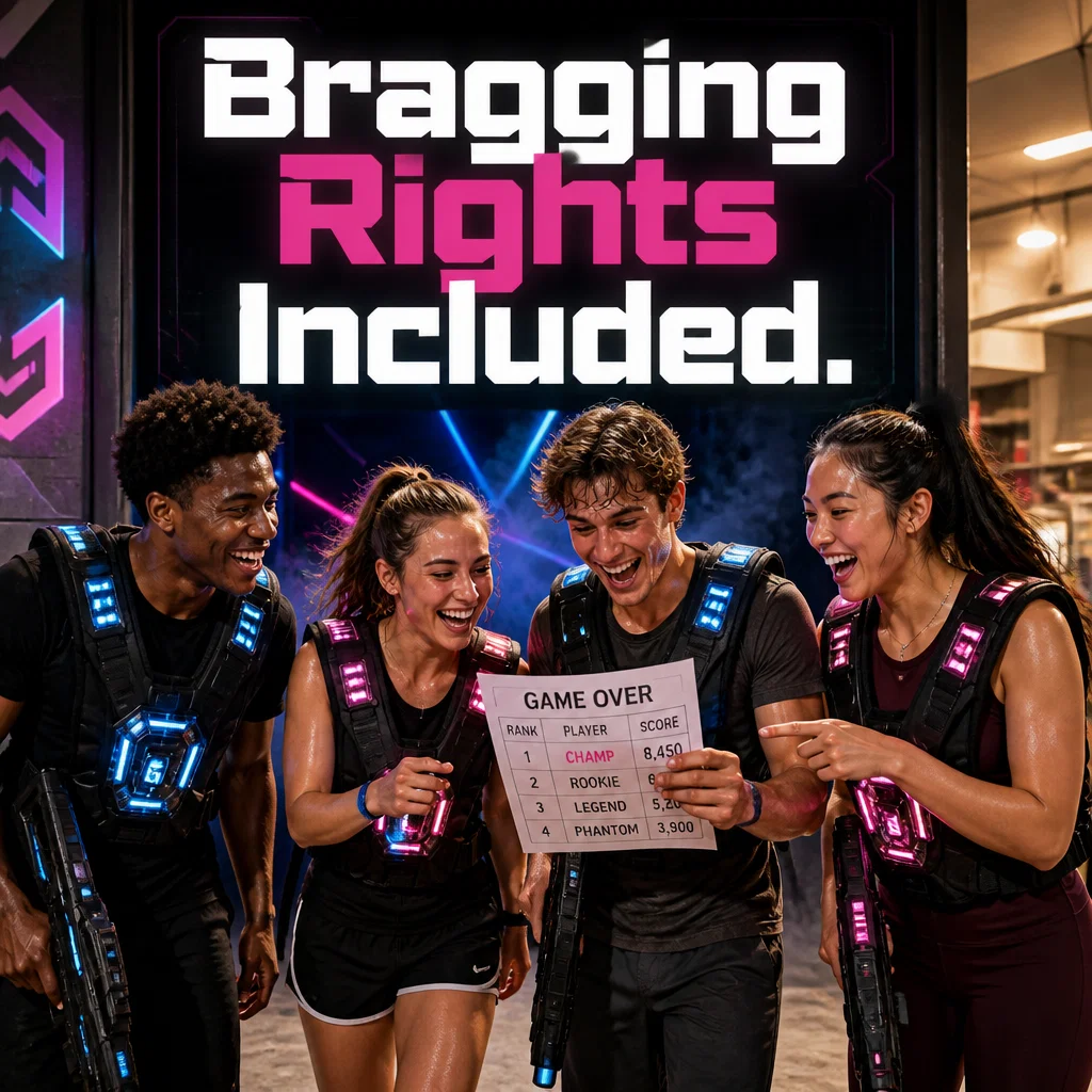 Laser Tag ad concept example: The Victory Glow