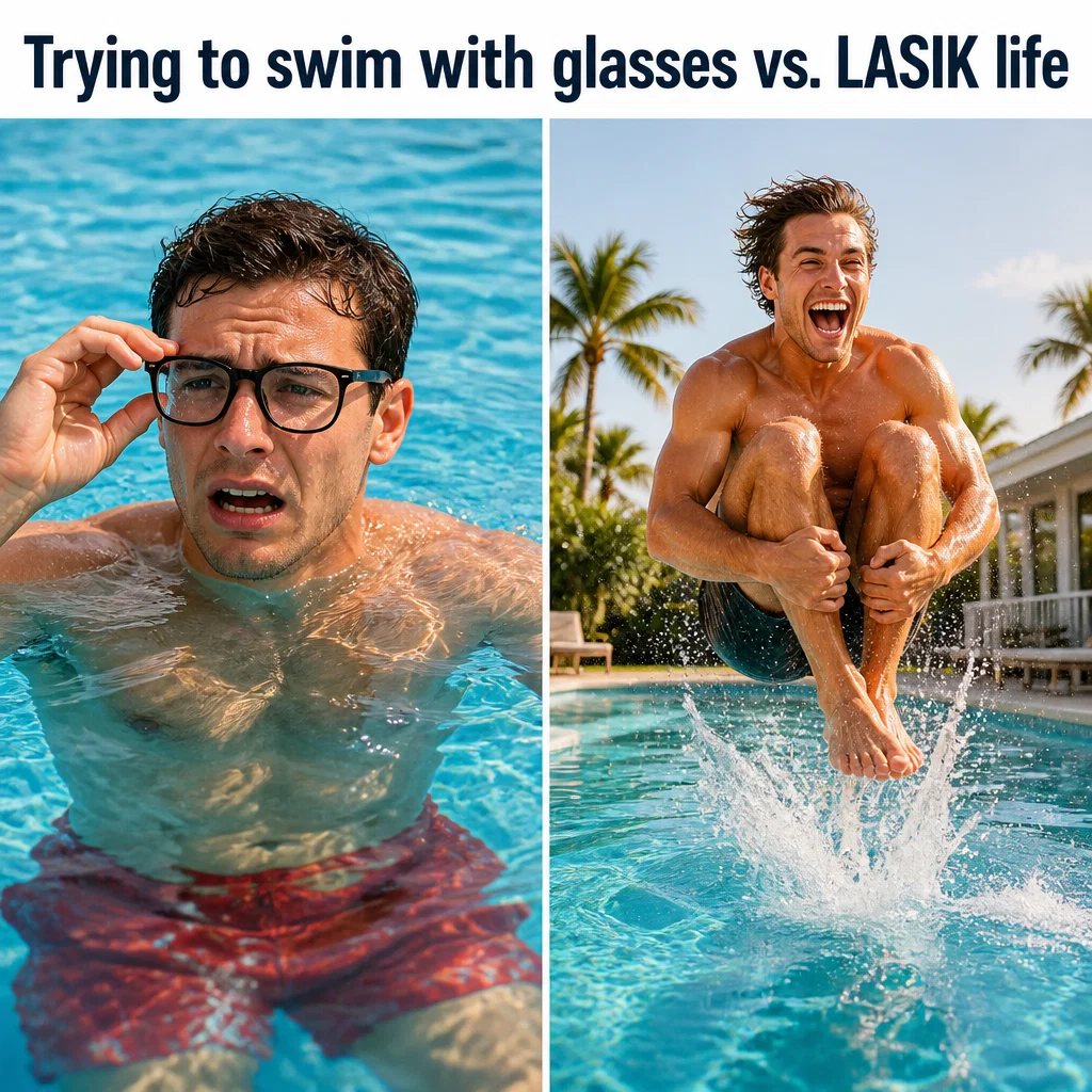 LASIK meme ad example: The Summer Freedom