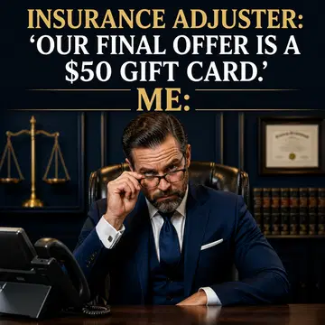 Law Firm meme ad example: The Insurance Call