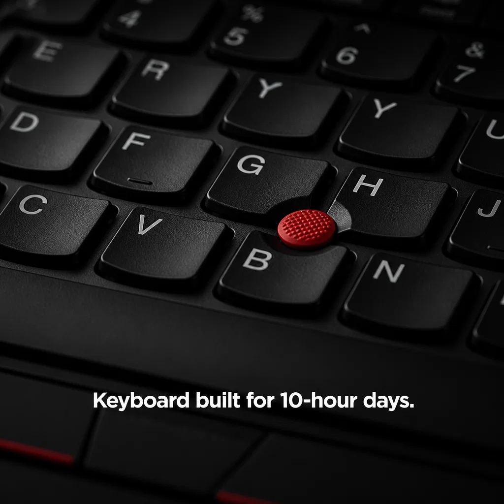 Lenovo ad concept example: ThinkPad Close-Up