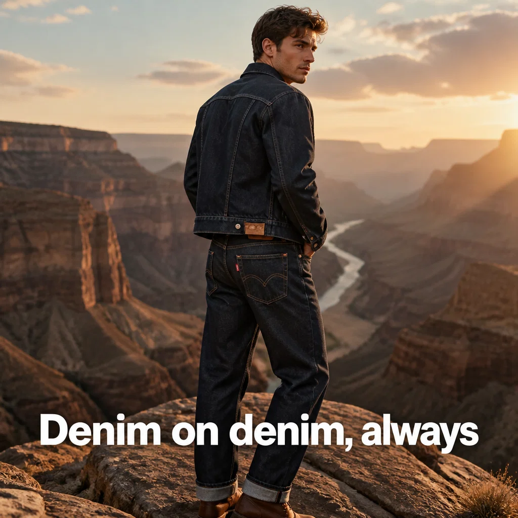 Levi's ad concept example: Desert Jacket