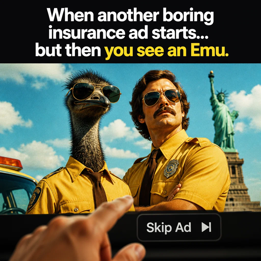 Liberty Mutual meme ad example: The Pattern Interrupt