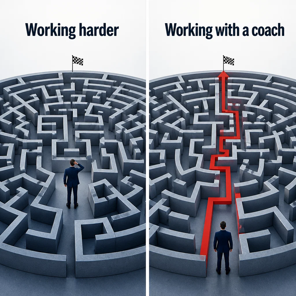Life Coach meme ad example: The Coaching ROI
