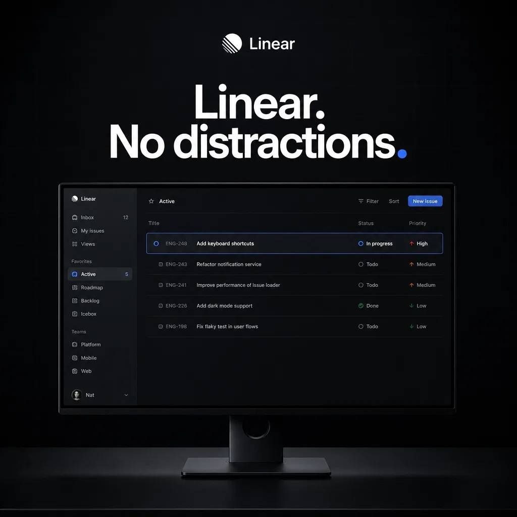 Linear ad concept example: Focus Mode
