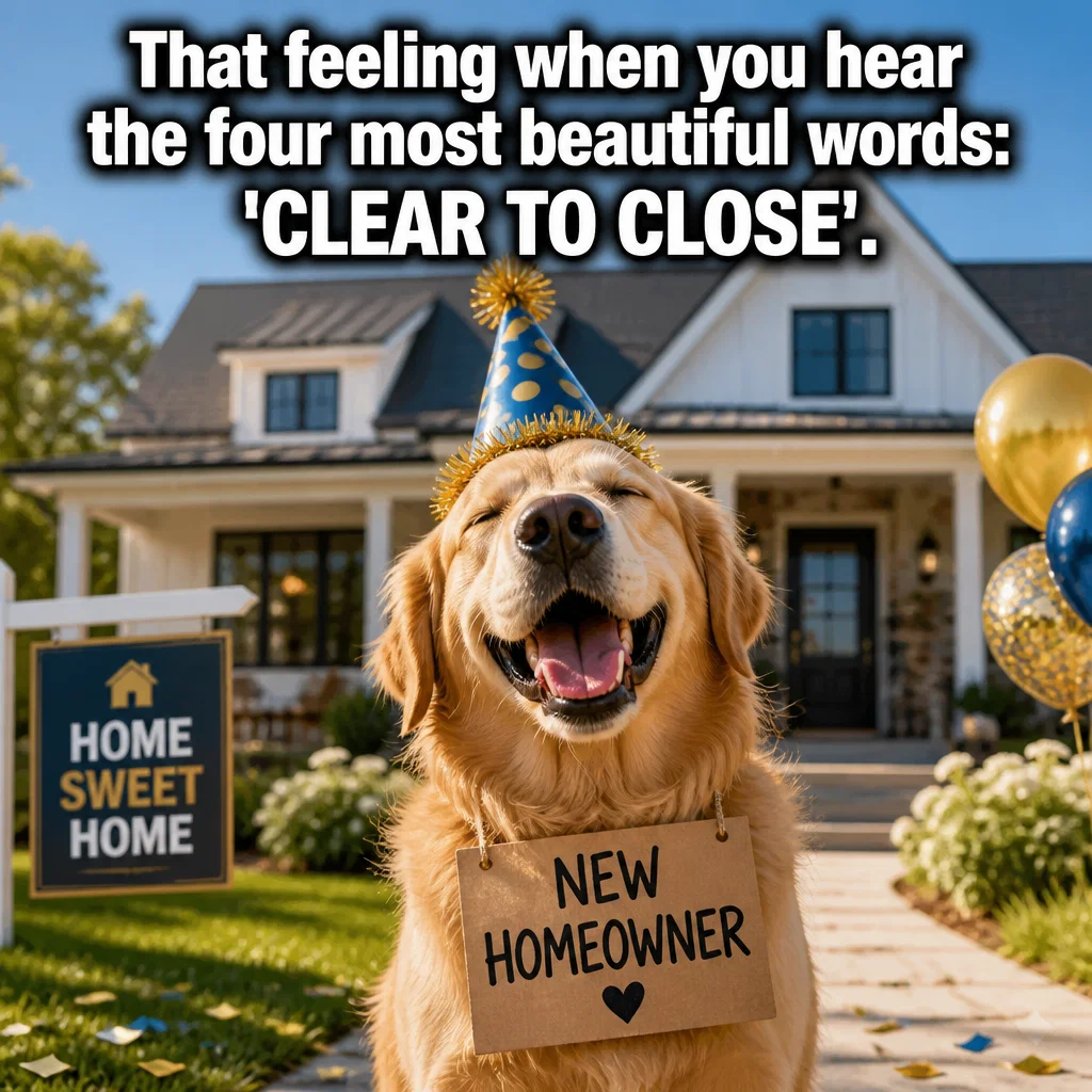 Loan Officer meme ad example: The Closing Day Vibe
