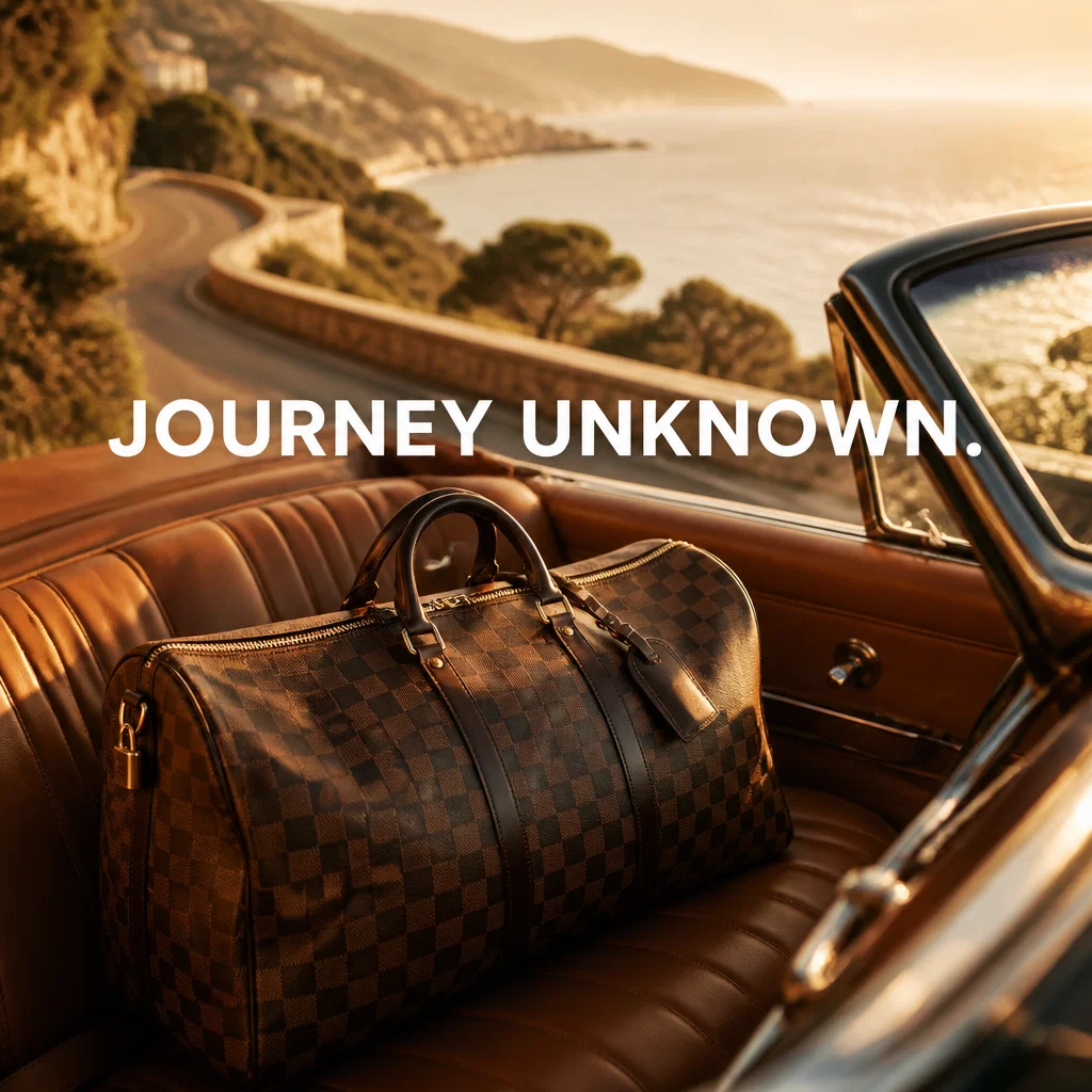 Louis Vuitton ad concept example: The Golden Hour