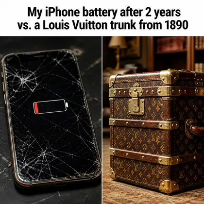 Louis Vuitton meme ad example: The Immortal Trunk