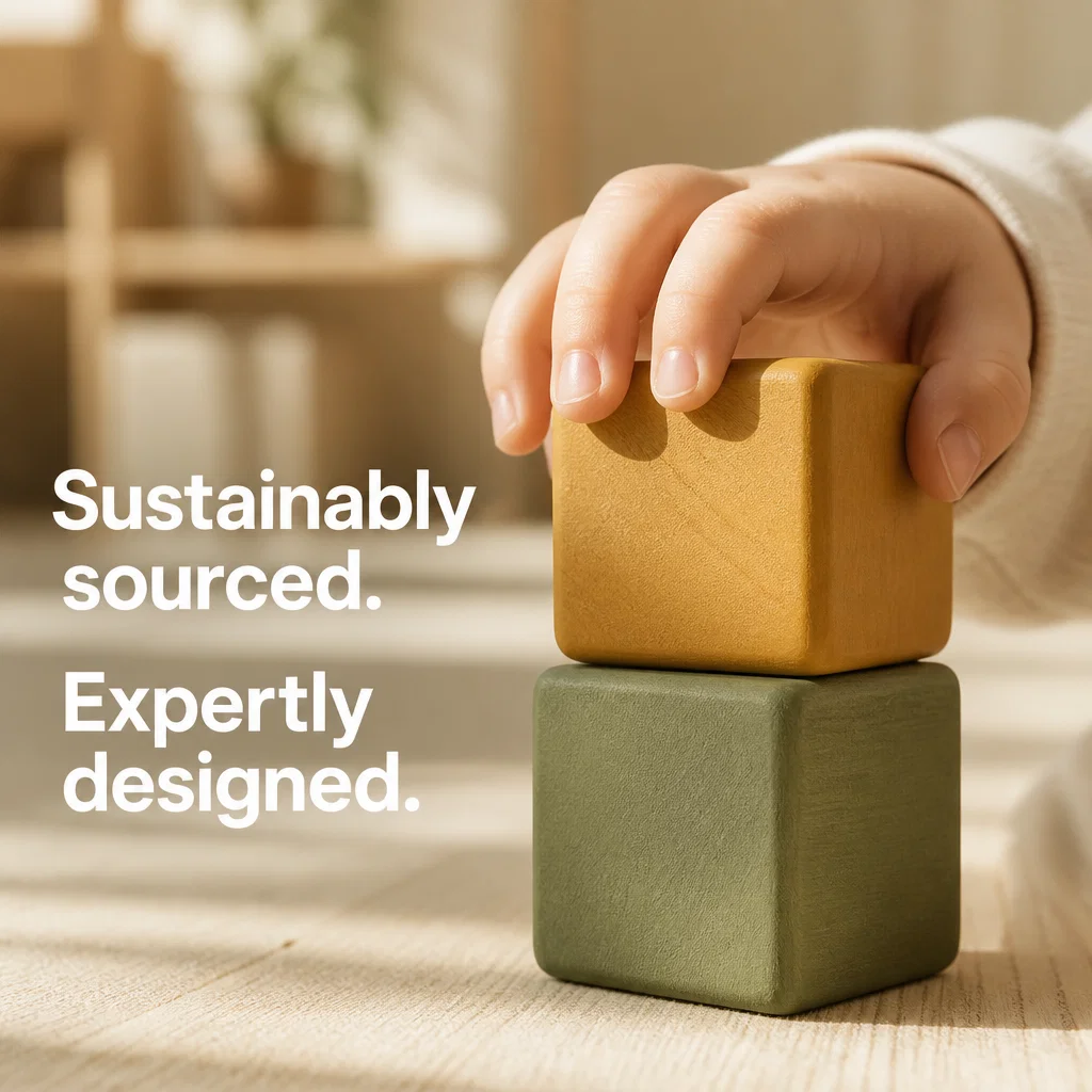 Lovevery ad concept example: The Sustainable Stack