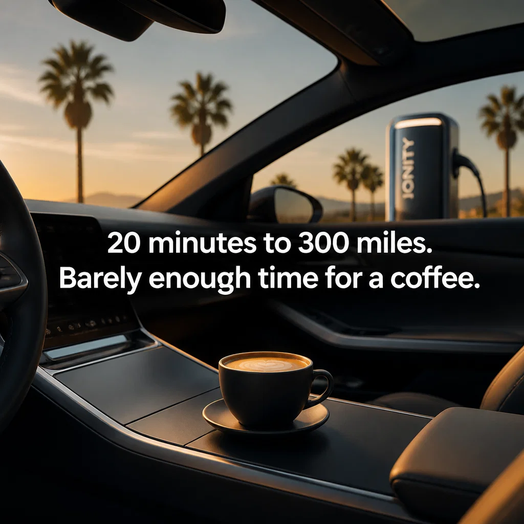 Lucid meme ad example: Charging Speed Flex