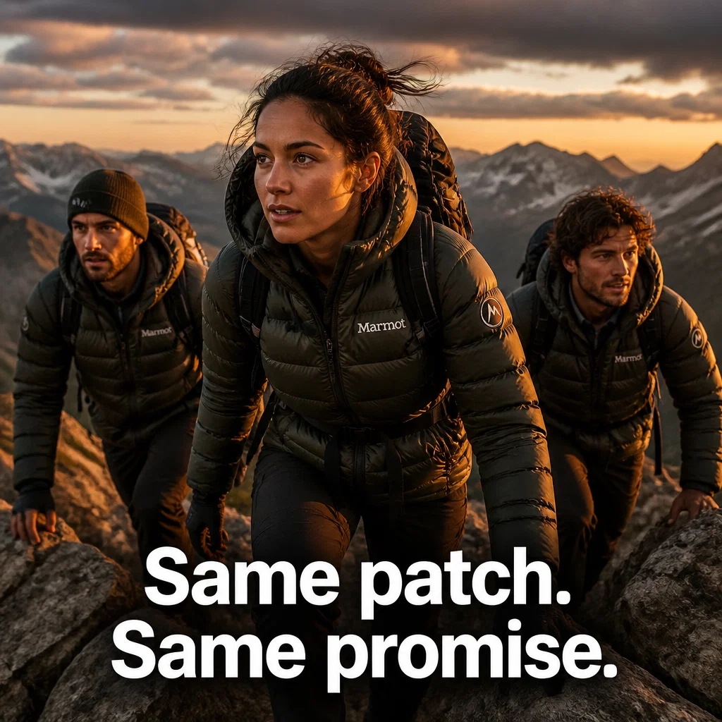 Marmot ad concept example: Summit Signal