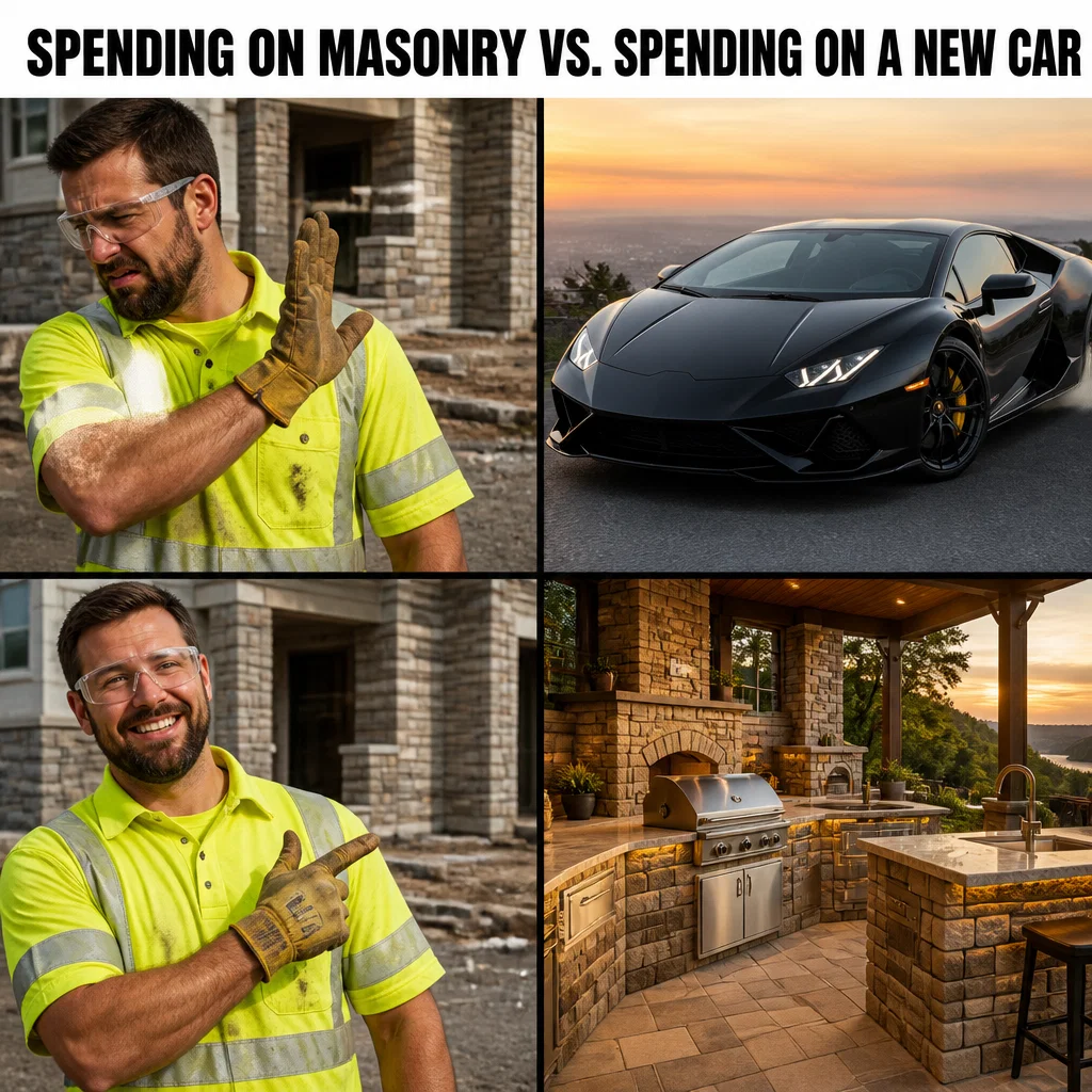 Masonry meme ad example: Property Value Boost