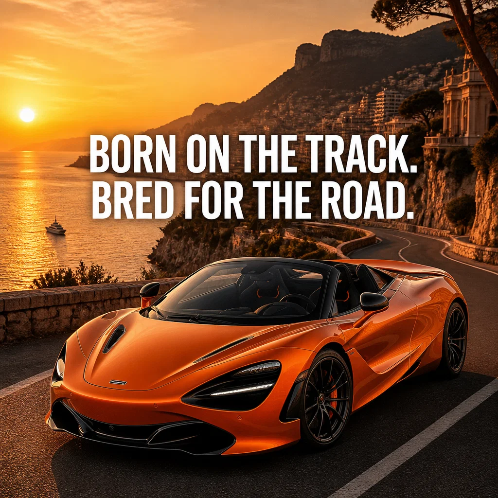 McLaren ad concept example: The Golden Hour Apex
