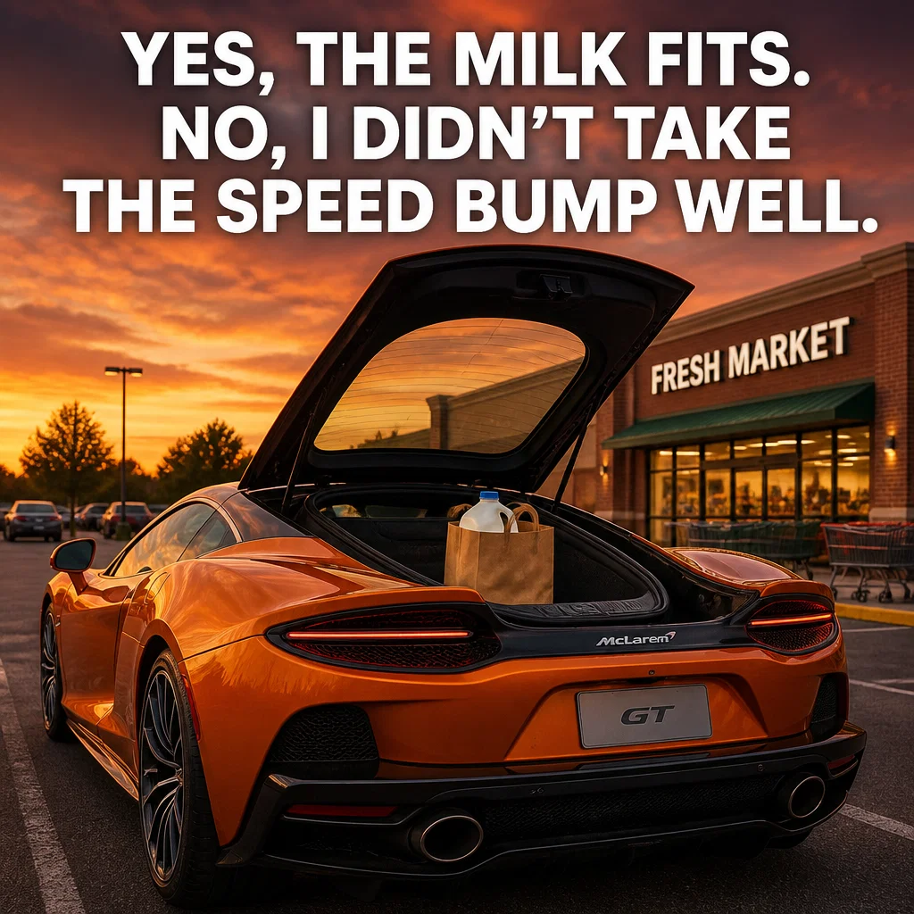 McLaren meme ad example: The Grocery Run