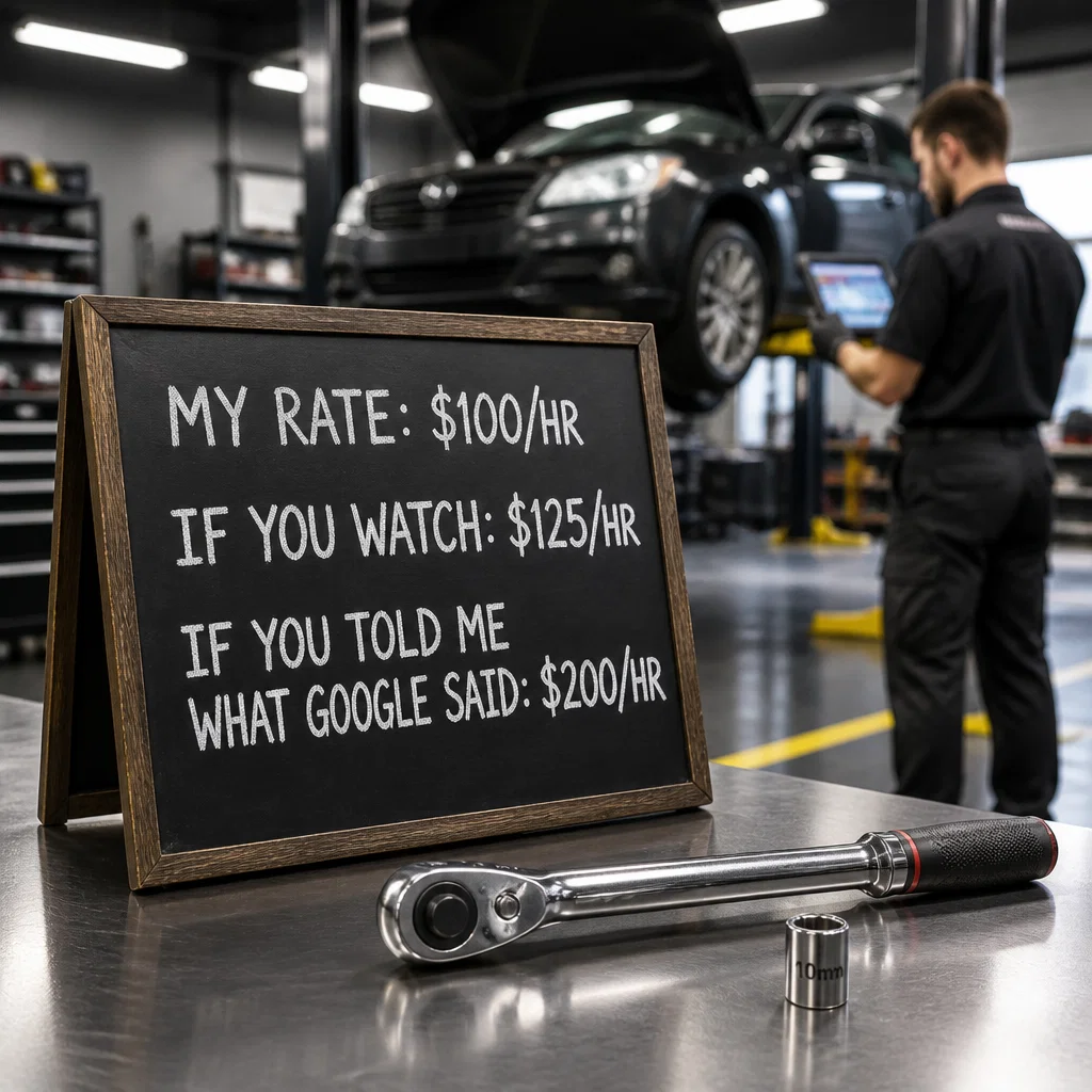 Mechanic meme ad example: The Google Degree