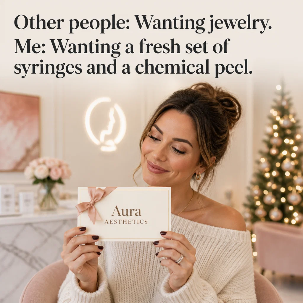 Med Spa meme ad example: The Gift of Glow