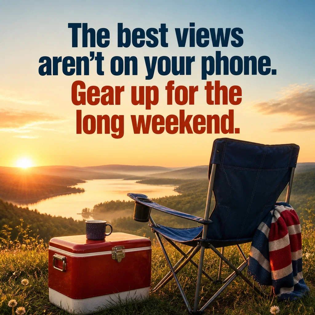 Memorial Day ad concept example: The Great Outdoors