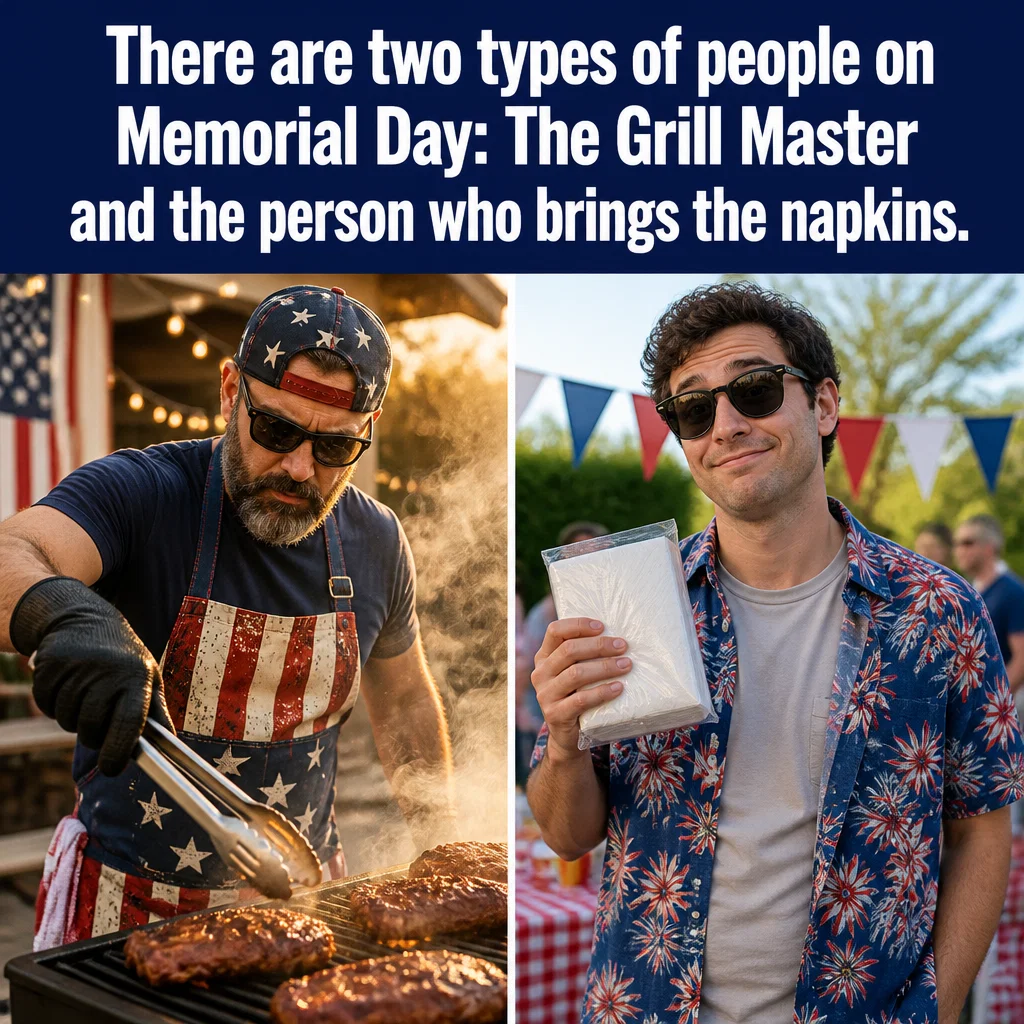 Memorial Day meme ad example: The BBQ Master