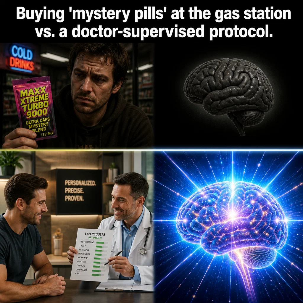 Men's Health Clinic meme ad example: The DIY Mistake
