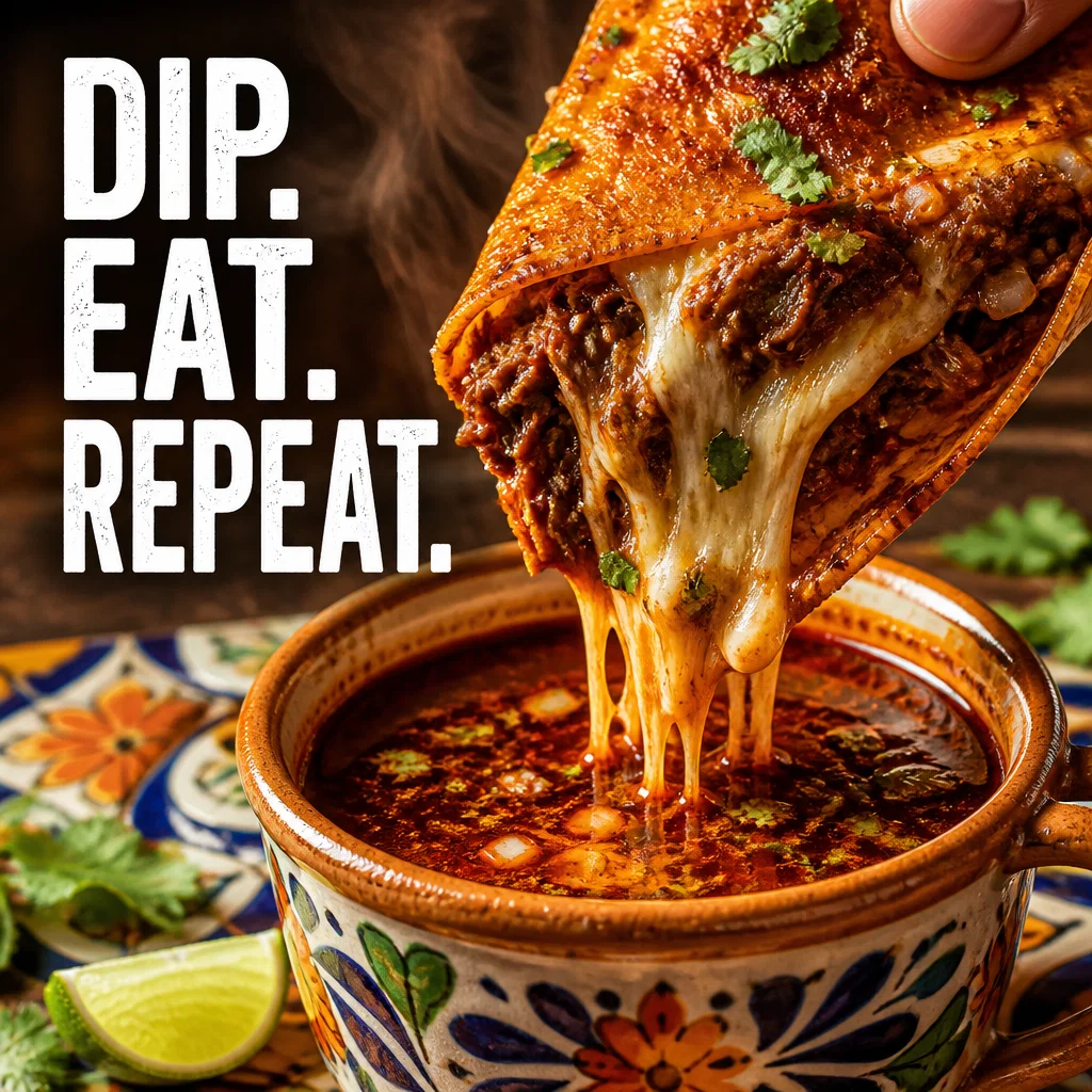 Mexican Restaurant ad concept example: The Birria Dip