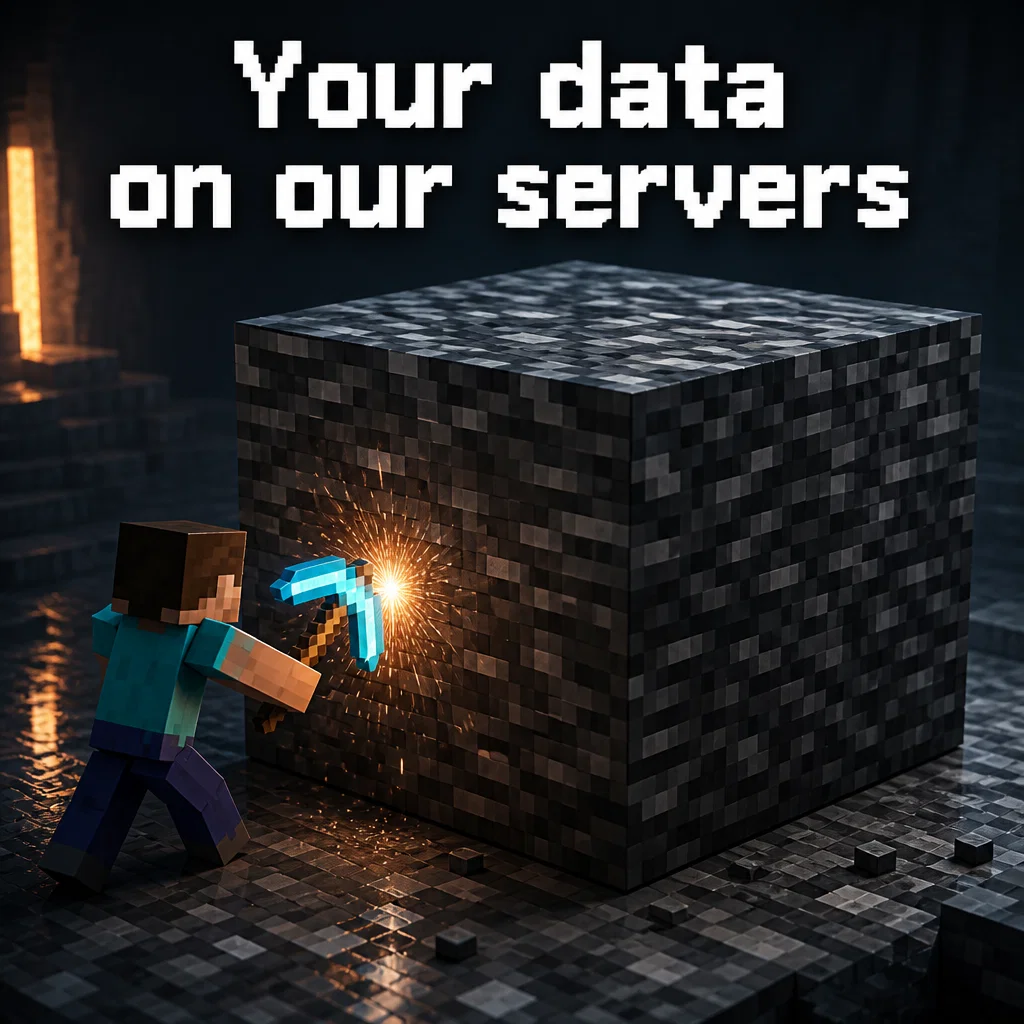 Minecraft meme ad example: Bedrock Foundation