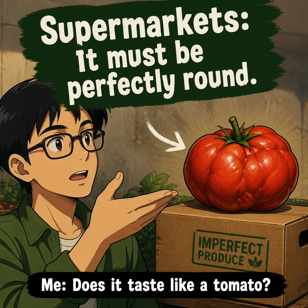 Misfits Market meme ad example: Supermarket Logic