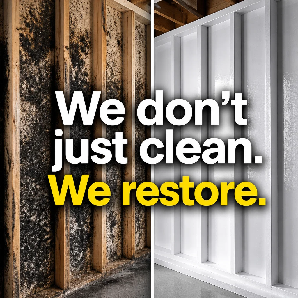 Mold Remediation ad concept example: The Deep Clean