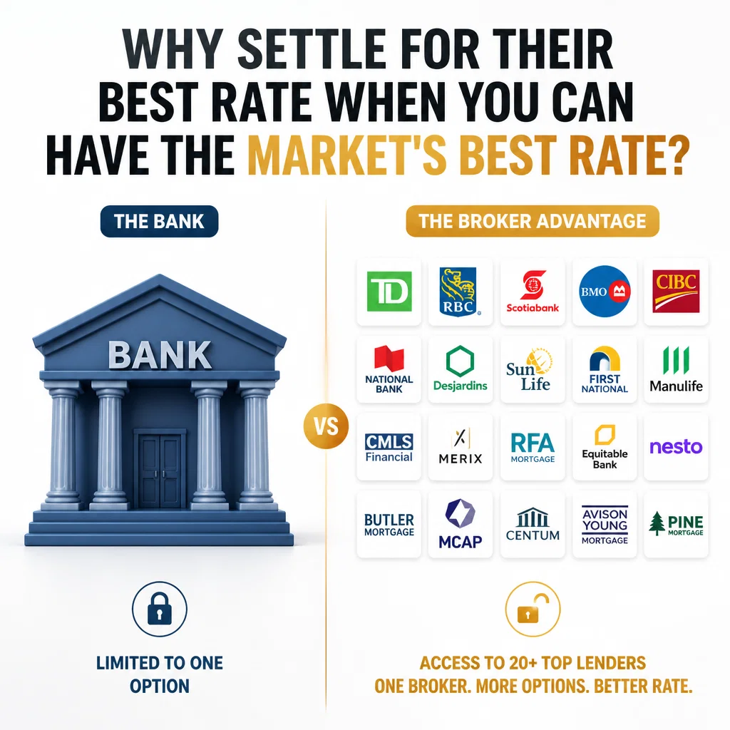 Mortgage Broker ad concept example: The Rate Comparison