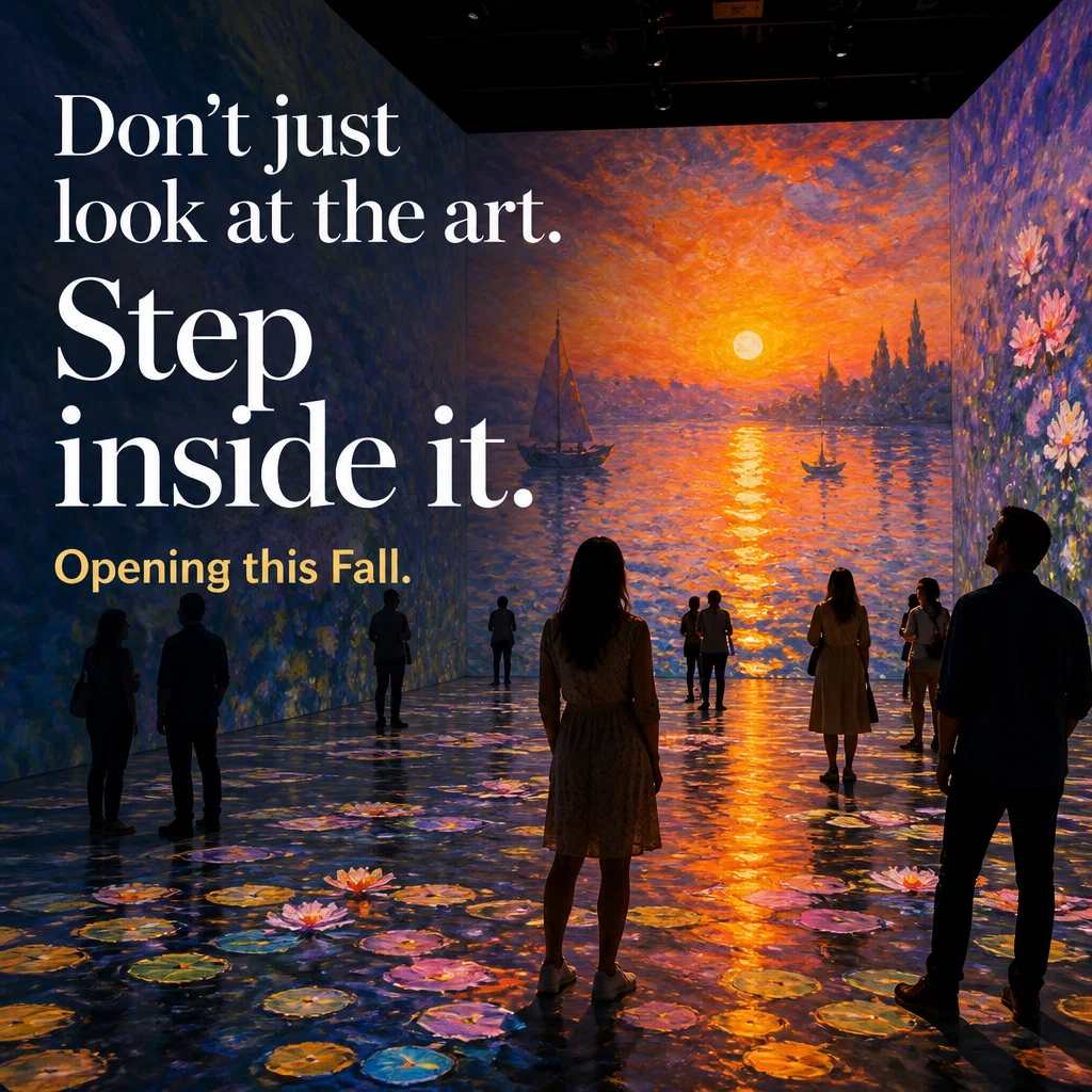 Museum ad concept example: Total Immersion